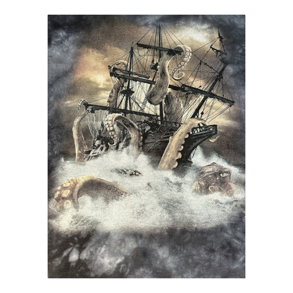 The Mountain 2013 Pirate Octopus Dark Grey T-Shirt Sz XL - Picture 2 of 5